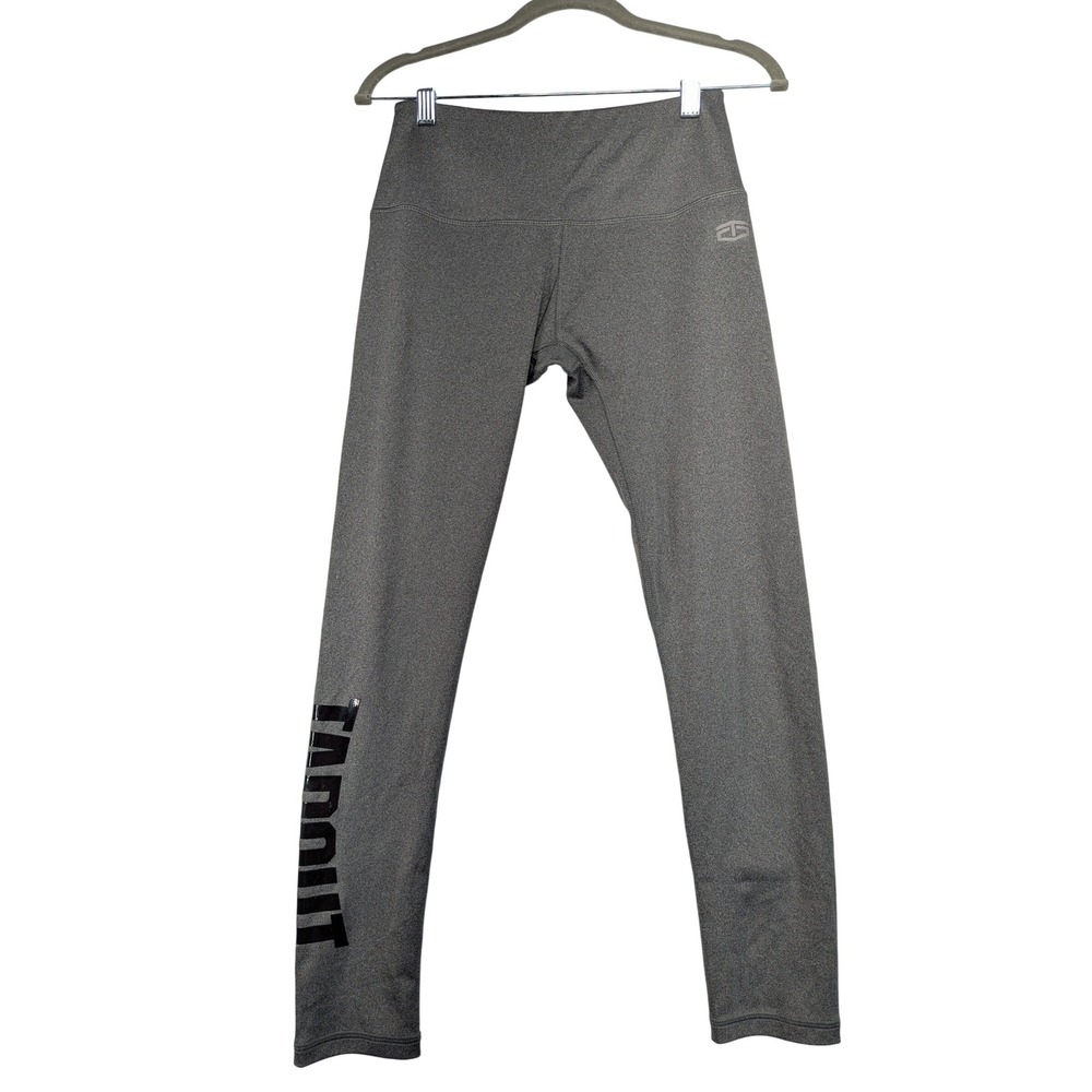 Tapout WWE Official Merchandise Gray Athletic Leggings Womens Spandex M
